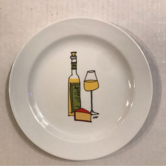 Set Of 6 Porcelain Canapé/Hors d’oeuvre/App Plates By Ursula Dodge 6.75” - Picture 5 of 10